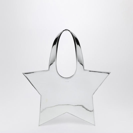 Mini Star Mirrored Silver Tote Bag