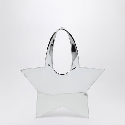 Mini Star Mirrored Silver Tote Bag