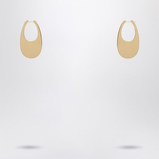 Large Golden Swipe Earrings