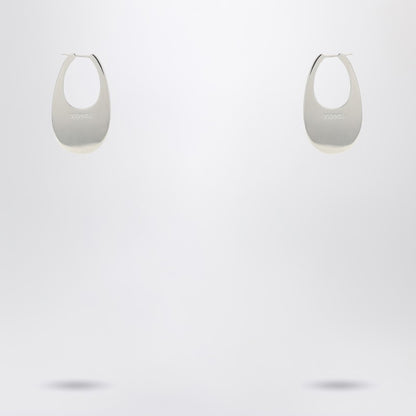 Large Silver Swipe Earrings