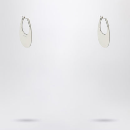 Large Silver Swipe Earrings
