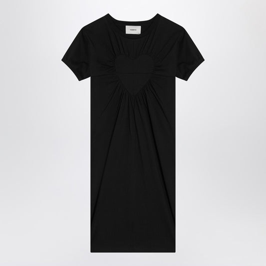 Black Mini Dress With Heart