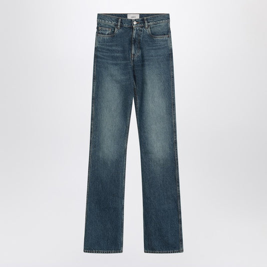 Organic Washed Blue Denim Jeans