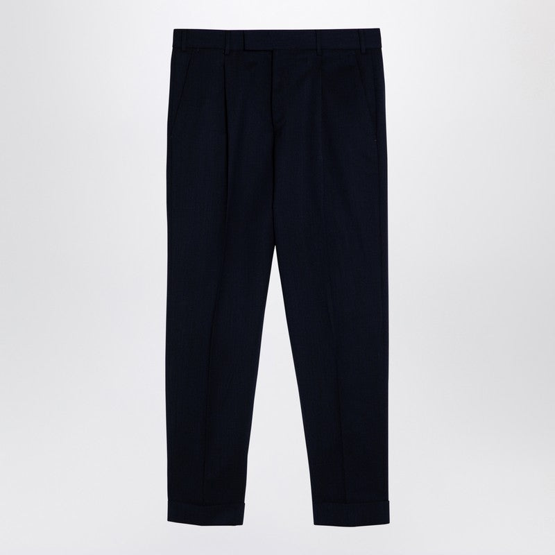 Rebel Navy Virgin Wool Trousers