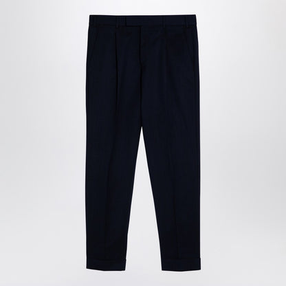 Rebel Navy Virgin Wool Trousers