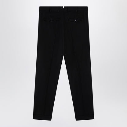 Black Virgin Wool Trousers