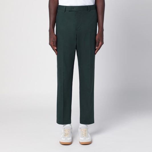 Dark Green Cotton Trousers