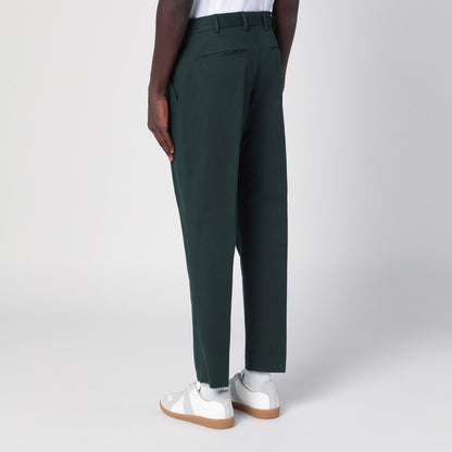 Dark Green Cotton Trousers