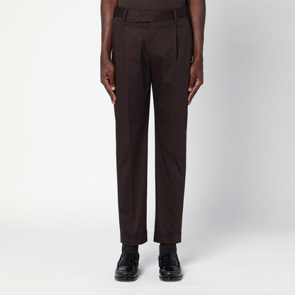 Brown Cotton Pants