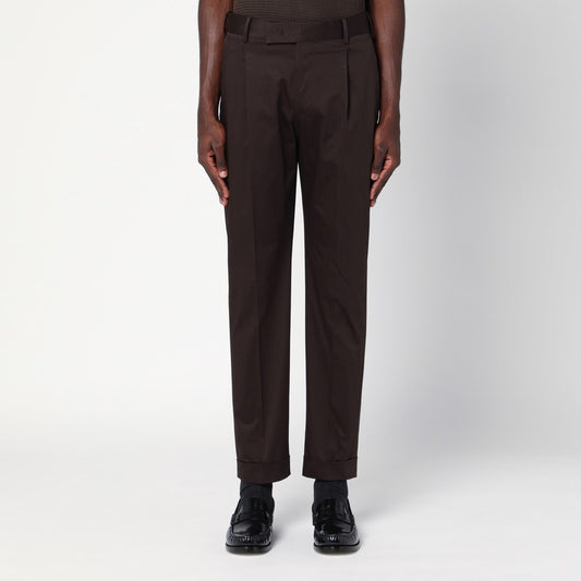 Brown Cotton Pants