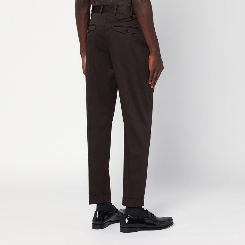 Brown Cotton Pants