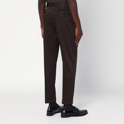 Brown Cotton Pants