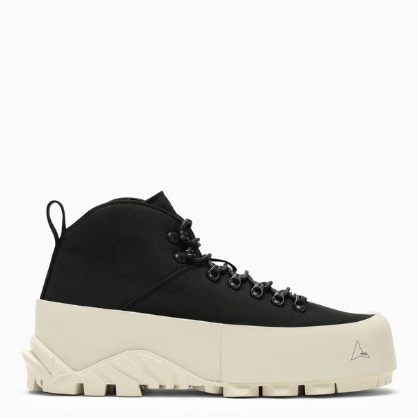 Black Canvas Medium Lace-Up