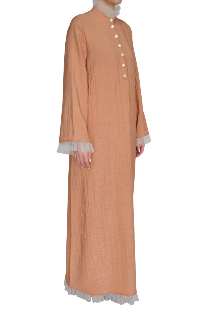 CAMEL AND CREME CAFTAN