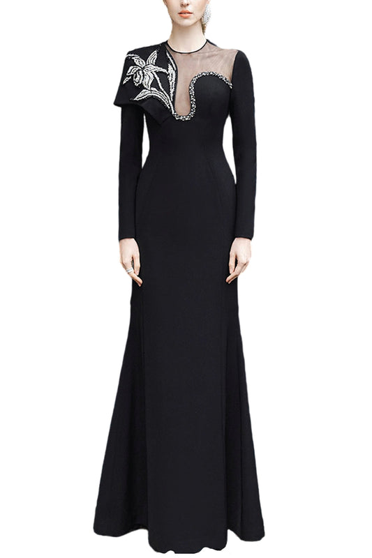 CREPE EVENING GOWN