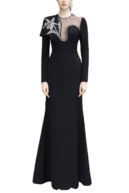CREPE EVENING GOWN