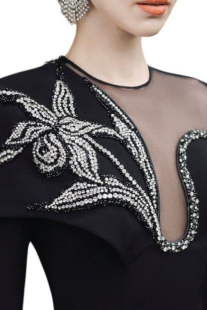 CREPE EVENING GOWN