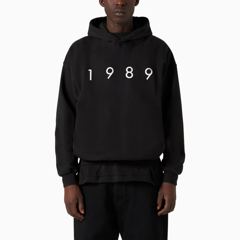 1989 Logo black cotton hoodie