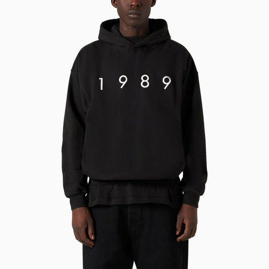 1989 Logo black cotton hoodie