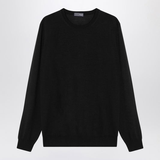 Dark Grey Wool Crew-neck Sweater