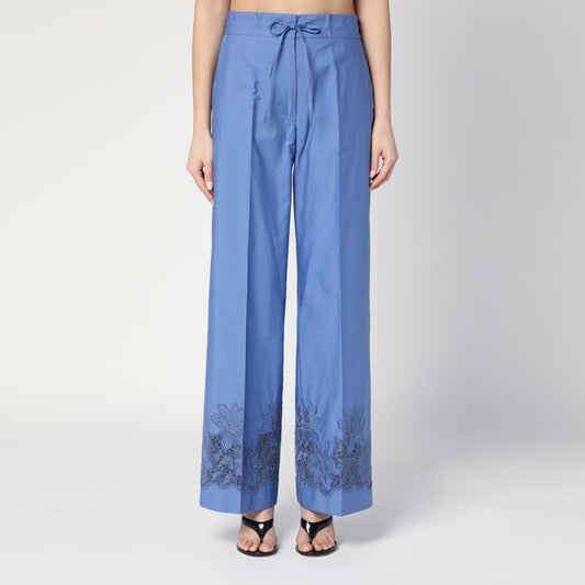 Embroidered Cotton Pants