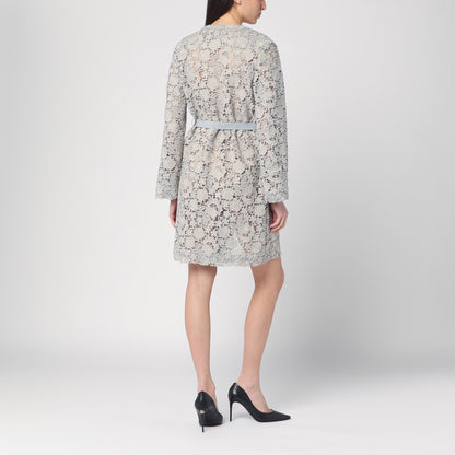 Light Grey Lace Long Jacket