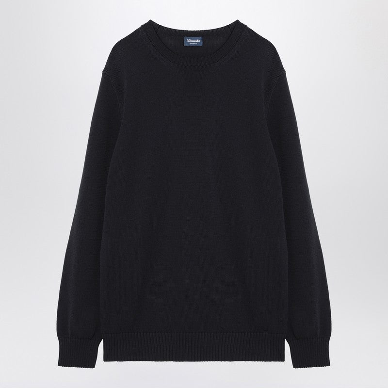 Navy Blue Cotton Sweater
