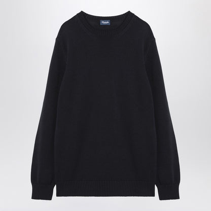 Navy Blue Cotton Sweater