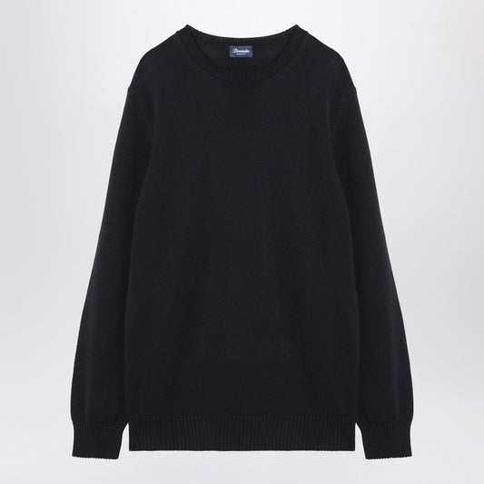 Navy Blue Cotton Sweater