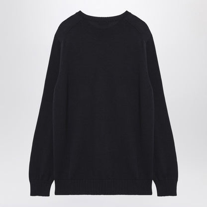 Navy Blue Cotton Sweater