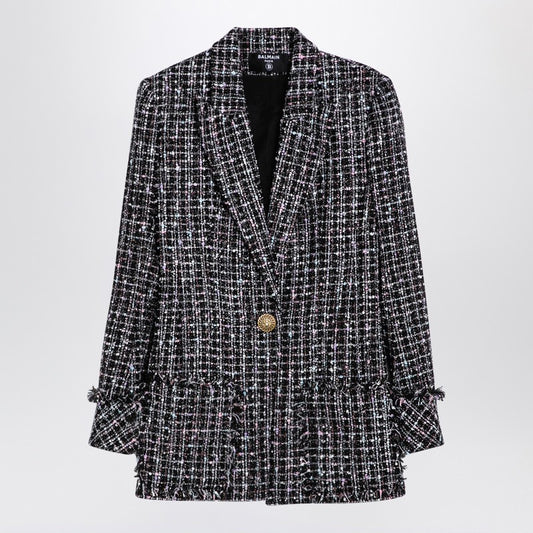 Single-breasted tweed blazer dress