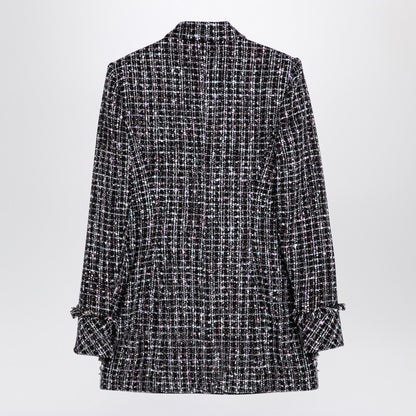 Single-breasted tweed blazer dress