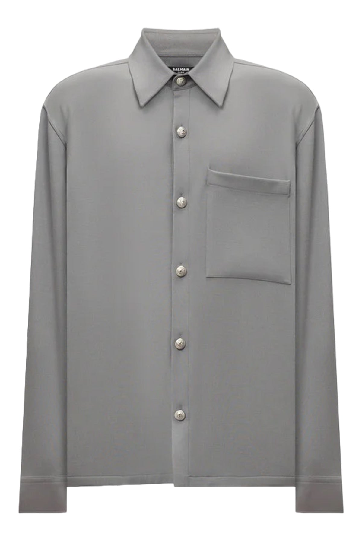 Embossed-Buttons Shirt