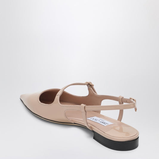 Scarpa Didi Flat Nude In Patent Leather