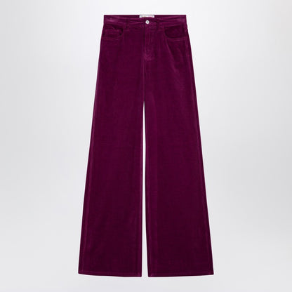 Purple Corduroy Palazzo Trousers