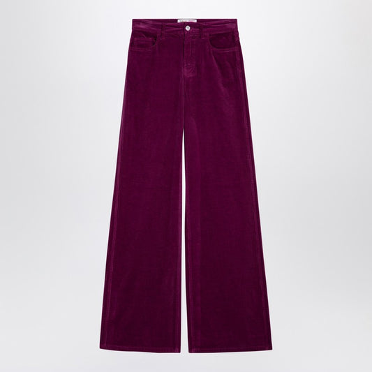 Purple Corduroy Palazzo Trousers