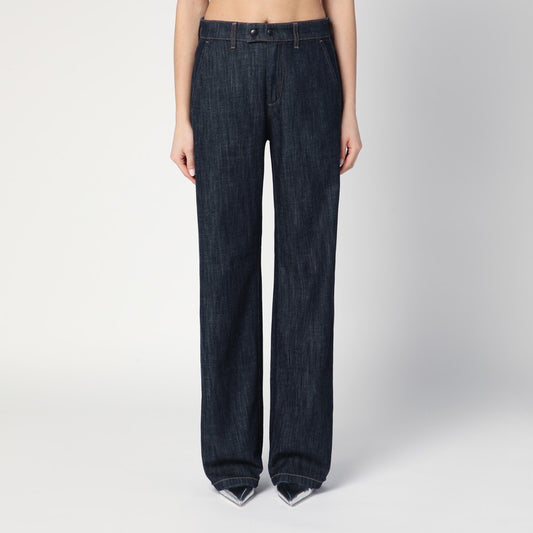 Straight-leg Mouning Dark Blue Jeans