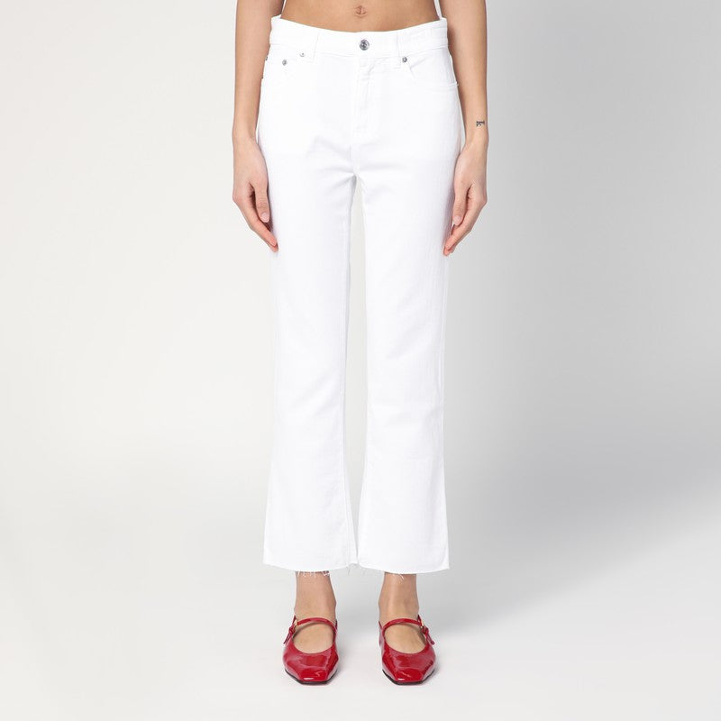 White Clar Bootcut Jeans