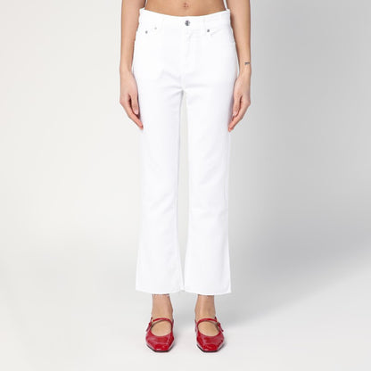 White Clar Bootcut Jeans
