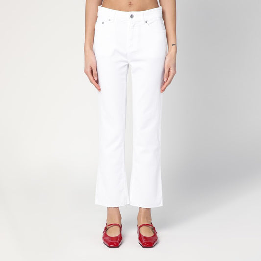White Clar Bootcut Jeans