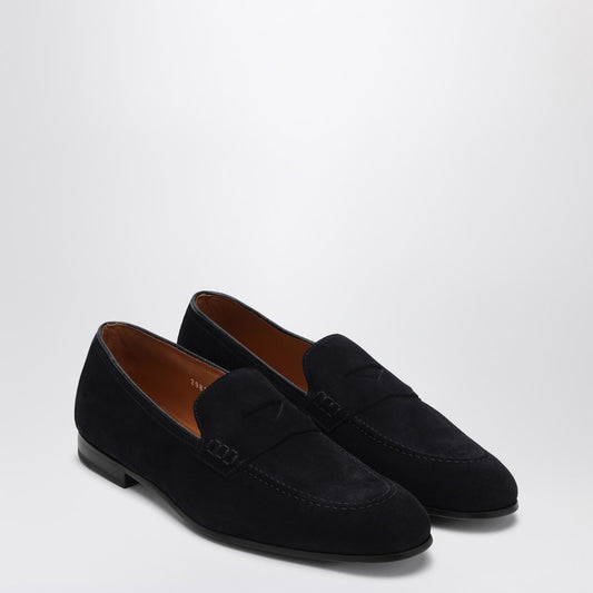 Penny Loafers In Dark Brown Suede