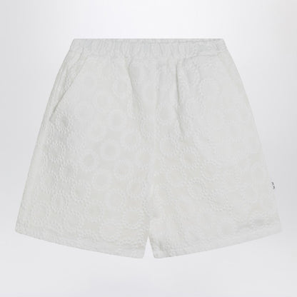 White Cotton Shorts