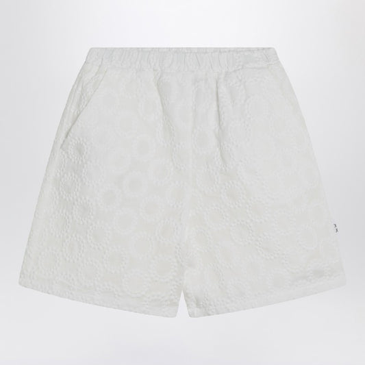 White Cotton Shorts