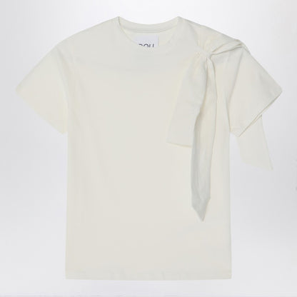 Ivory T-shirt With Bow