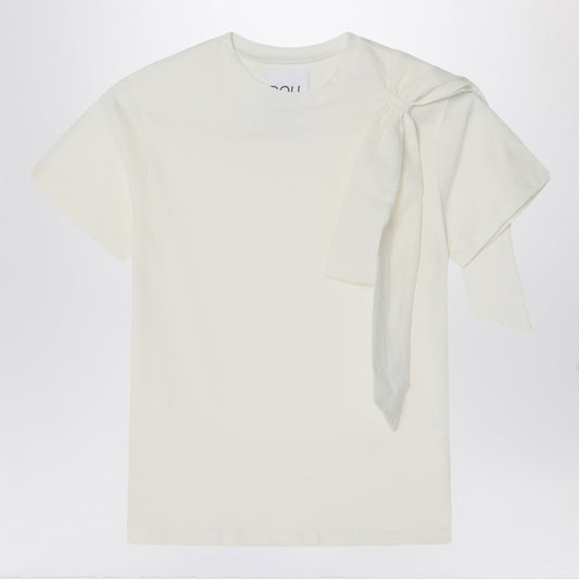 Ivory T-shirt With Bow