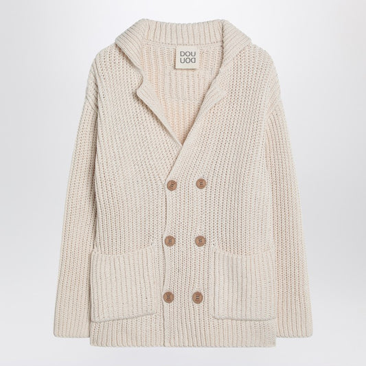 Cardigan Triciclo Ivory In Cotton