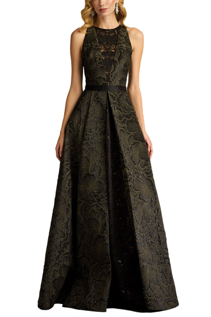 DARANA FLORAL JACQUARD GOWN