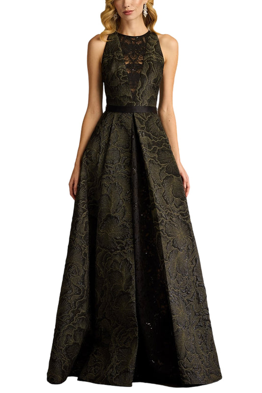 DARANA FLORAL JACQUARD GOWN
