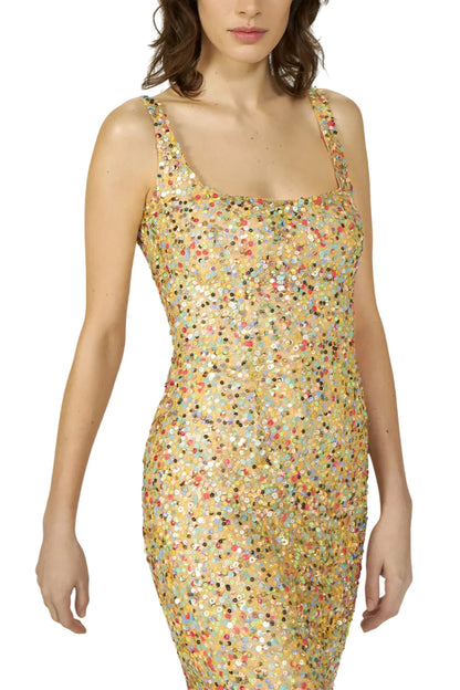 DASHA SEQUIN MEDLEY DRESS