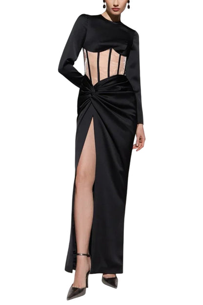 DRAPED CORSET GOWN